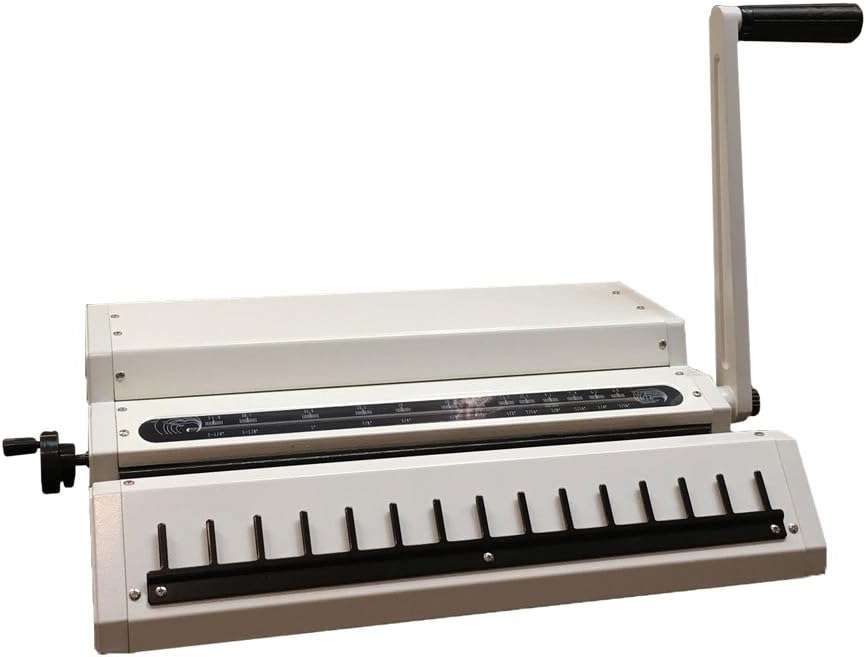TruBind Manual Wire Binding Machine | 22 Sheet Punch Capacity | Bind up to 120 Sheets | 34 Fully Disengageable Dies | 3:1 Pitch | 2-Year Warranty