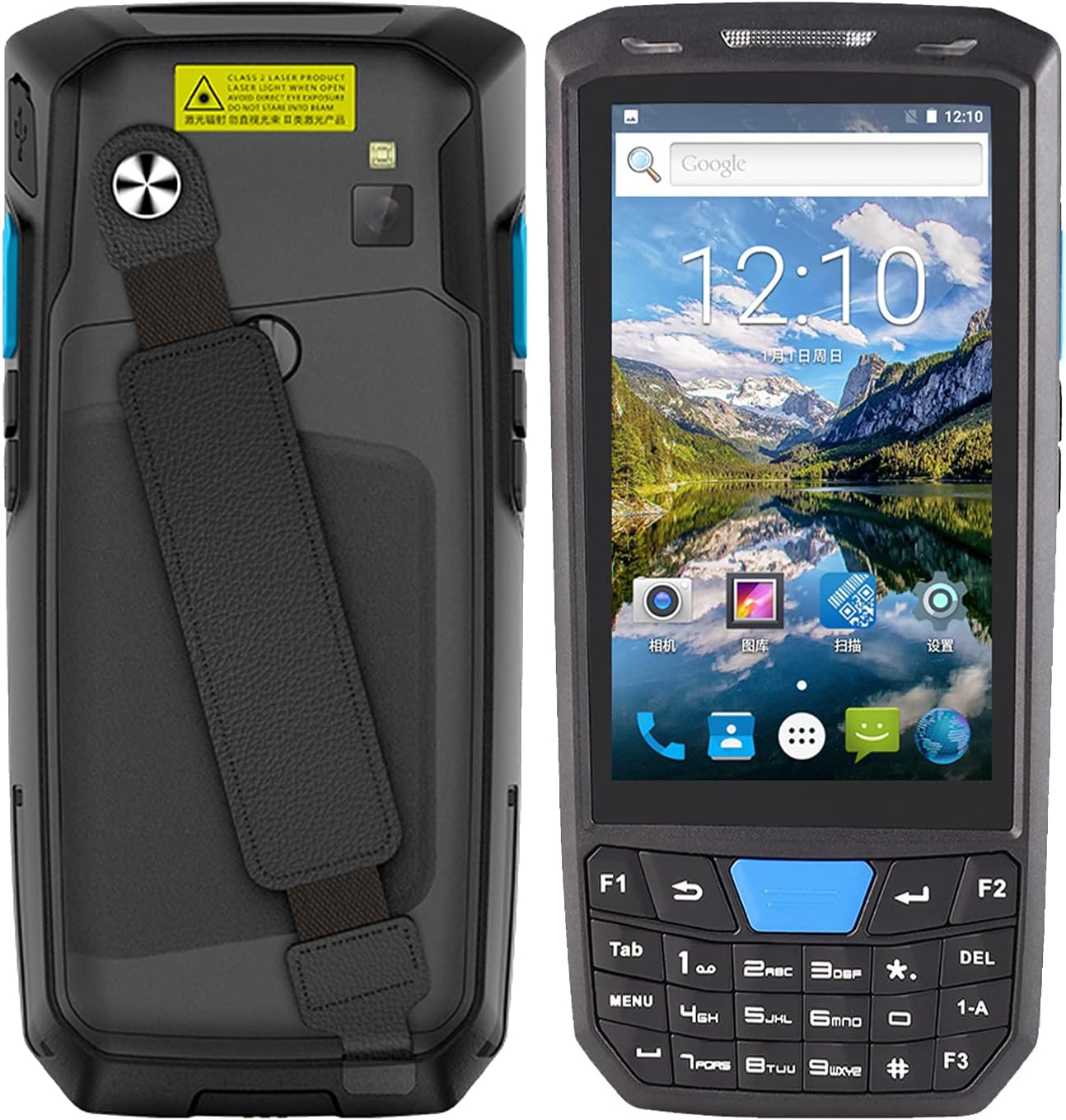 Android 9.0 PDA Handheld POS Terminal Honey-Well 1D/2D/QR Barcode Scanner Data Collector Inventory Machine 4G WiFi BT Mobile Computer with 4.5 Inch Touchscreen 8MP Camera GPS for Warehouse Inventory