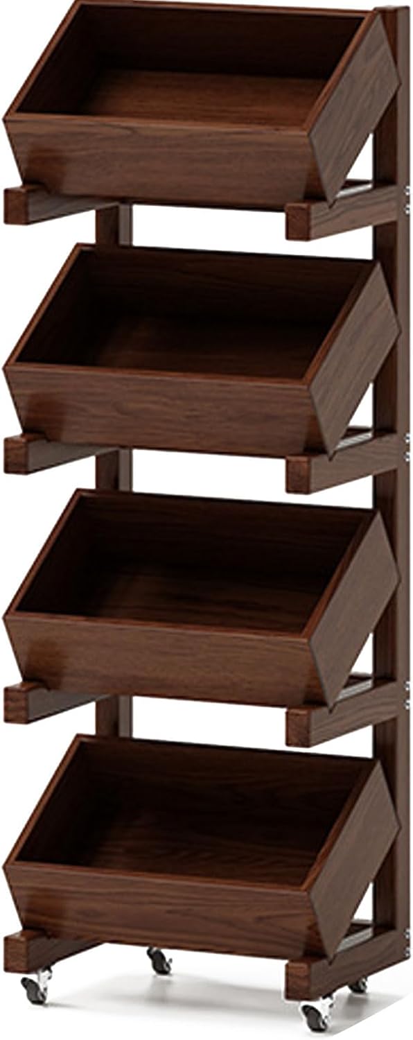 KXKJRYB 4 Cube Bookshelf Floor Standing Farmhouse Low Storage Cabinet Assembled Bookcases Modern Display Bookcase Decorative Rack-A