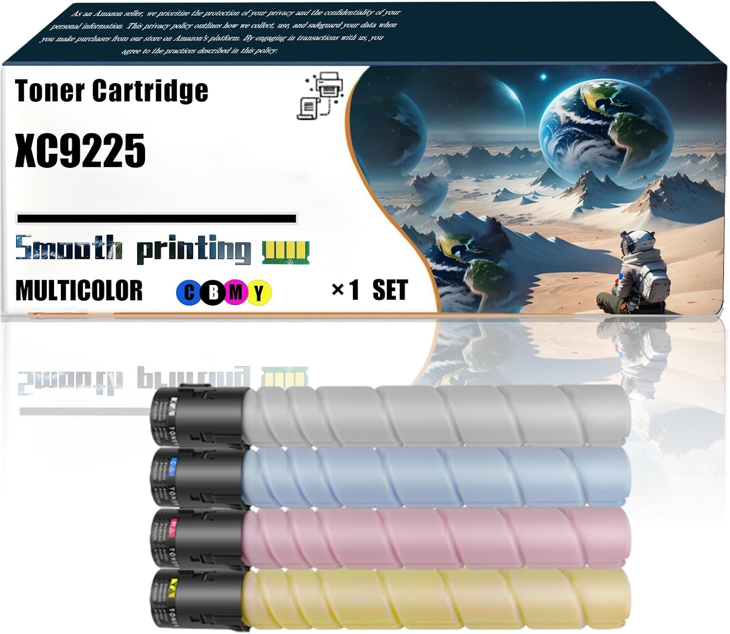 Replacement Parts Toner Cartridge XC9225 Compatible with Lexmark XC9225 XC9235 XC9245 XC9255 XC9265 Printers, Contains Chip and Clear Printing (Multicolor)
