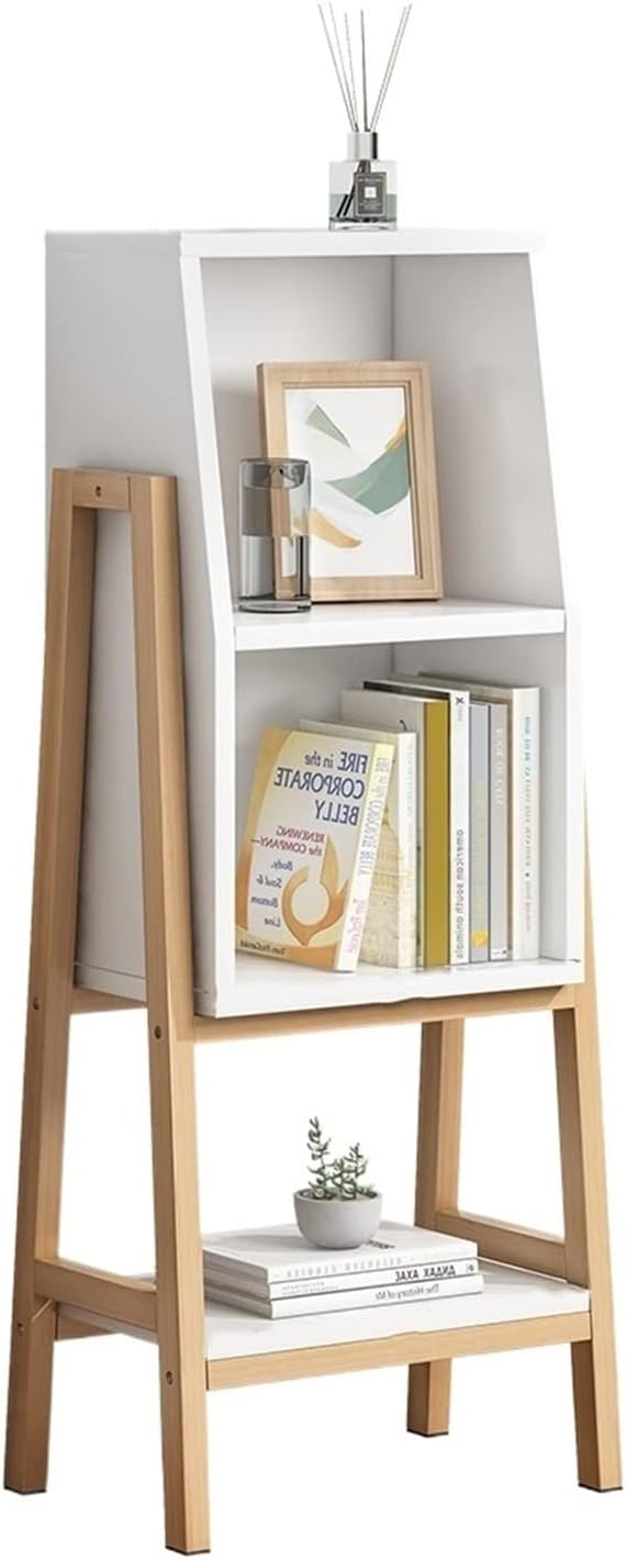 Independent Bookshelf Household Floor-to-ceiling Small Bookshelf 3-layer Shelf Floor-to-ceiling Bookcase Office Supplies Storage Display Rack Organizer (Color : A)