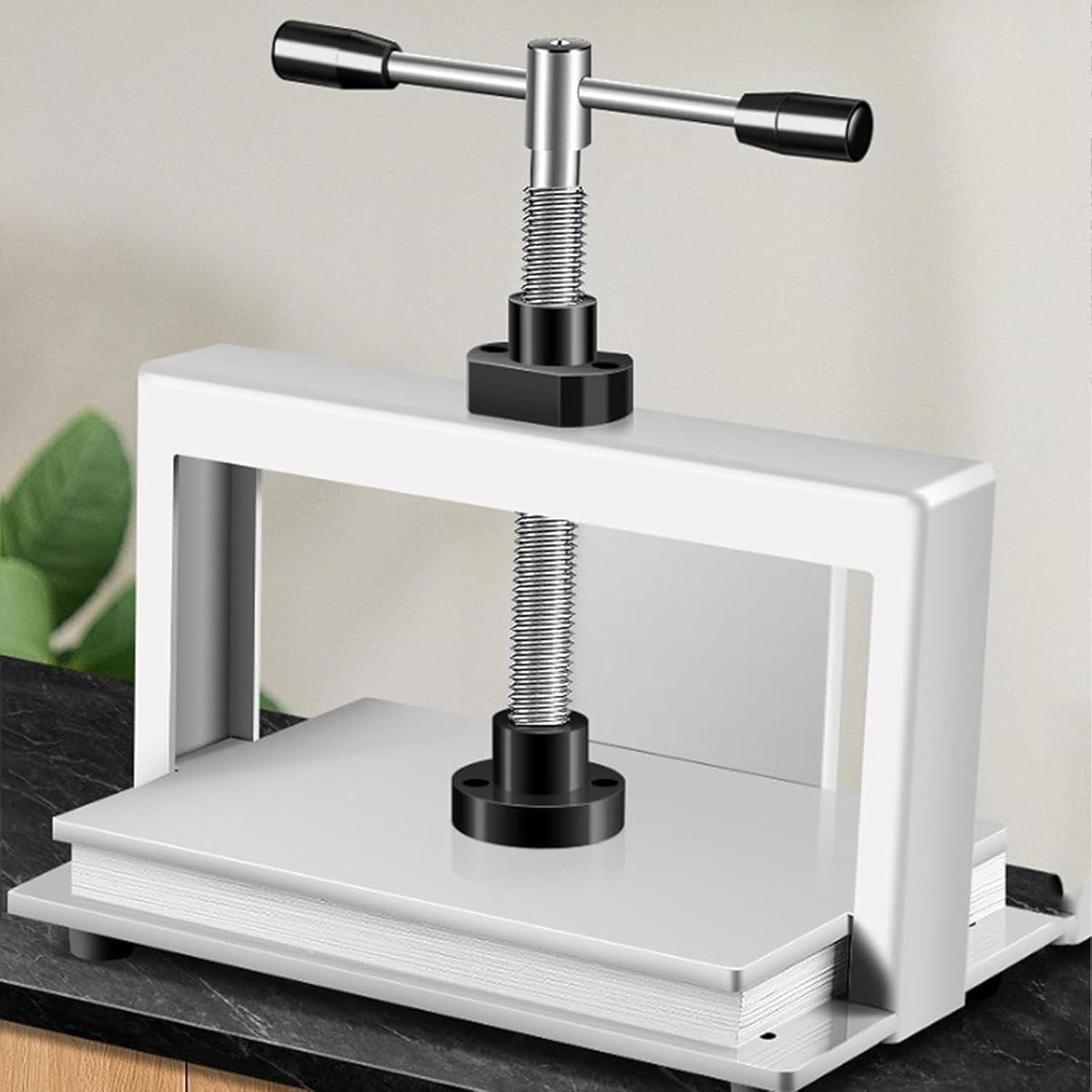 NOGRAX Bookbinding Press Machine,A4/A3 Heavy Flat Paper Press Machine,3306lbs (1500kg) Pressure,Office Invoice Bookbinder Flattening Machine for Photo Vouchers Checks,A4