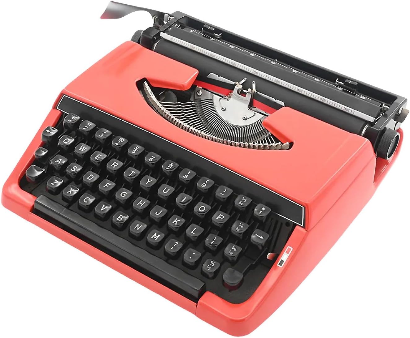 Retro Mechanical Typewriter Decor – Antique Manual Typewriter Machine as Vintage Shelf Accent for Retro Enthusiasts, 11.8