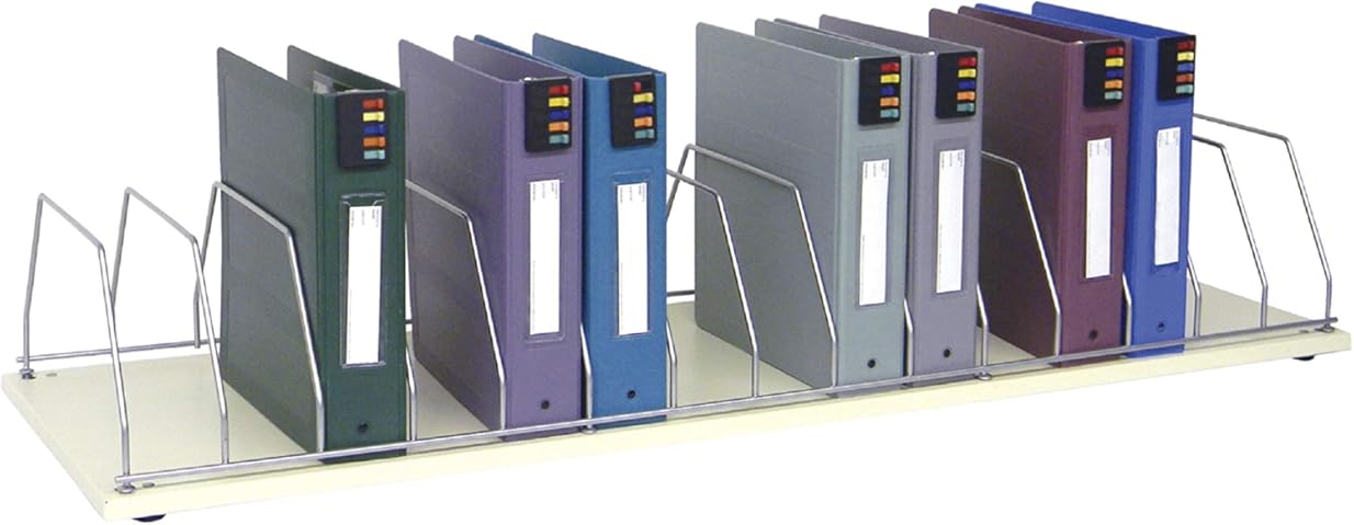 Office File Organization Chart Holder & Accordion Binder Storage Rack | Capacity (48W X 15D) | Desktop File Sorter & Folder Organizers for Home & Office| Perfect Binder Rack & Storage Solution!