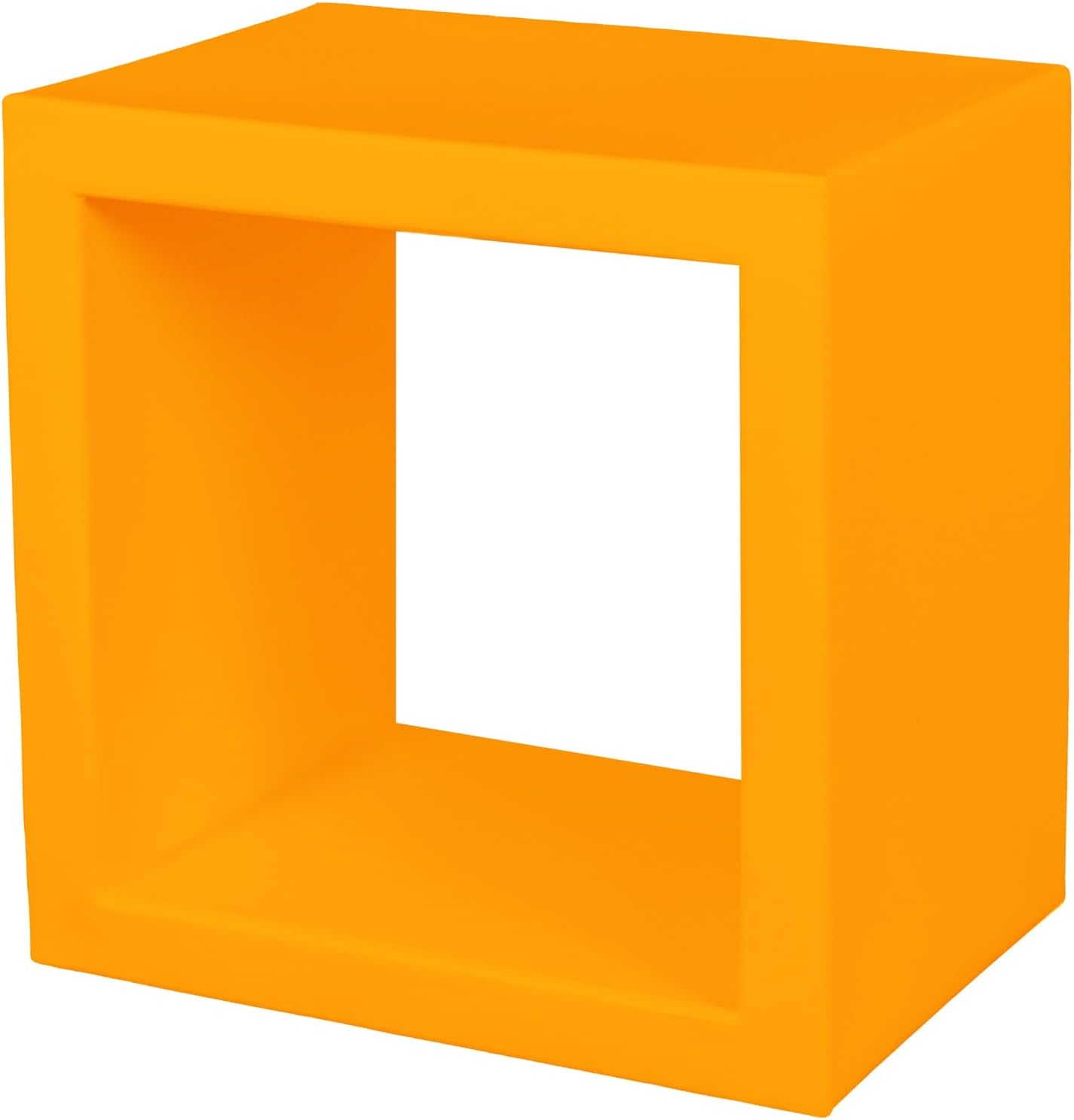 Kloris Pop Up Wine Rack Wall Shelf Shelf Bookcase with LED Light Kit and Fixing System, Ochre Made in Italy