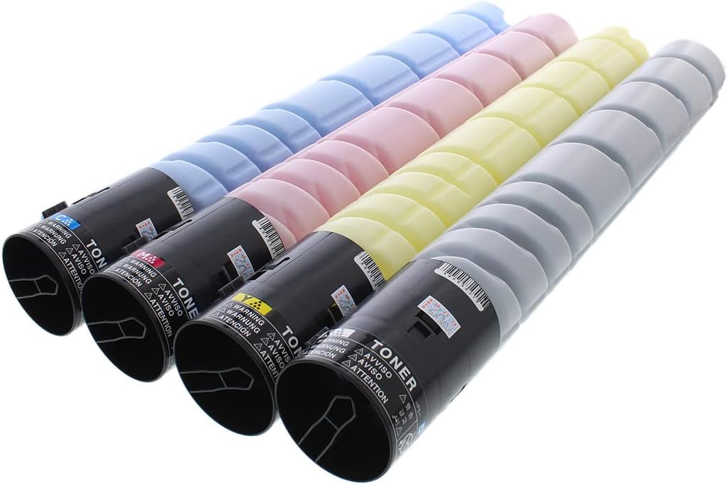 Office Joon TN514K, TN514Y, TN514C, TN514M 4-Pack Black, Cyan, Magenta, Yellow Toner Cartridge Compatible with Konica Minolta Bizhub C458/C558/C658 Series