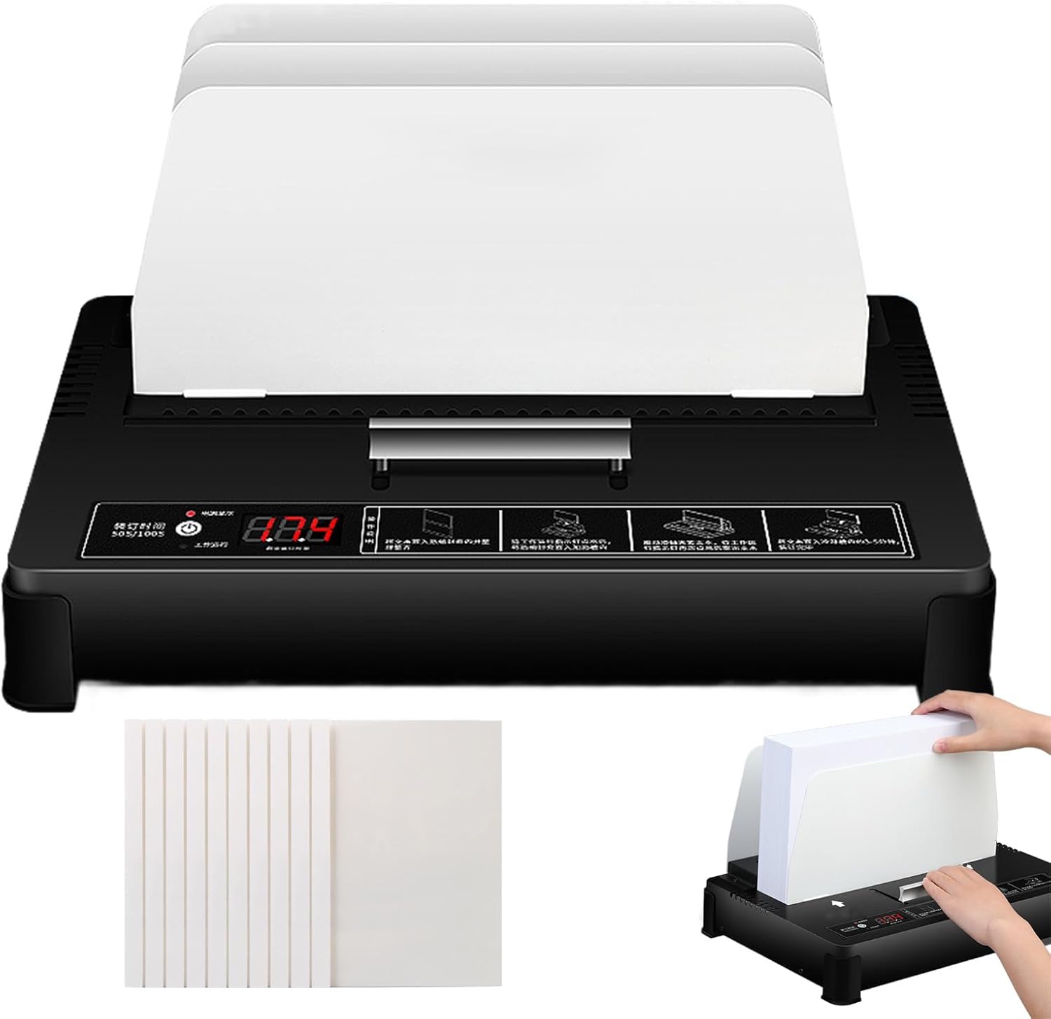 VitalisWorks Thermal Binding Machine Capacity Book Binding Material Electric Binding Machine Document Heat Binder