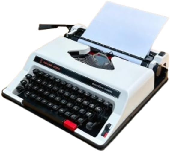 ZHZHZ Vintage Typewriter Mechanical English Typer Notes Letters Creative Writing Vintage Collectible Present