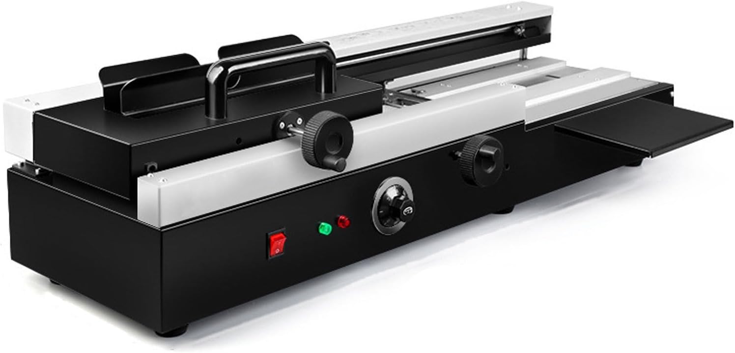 Commercial Electric Hot Melt Binding Machine, A4 Book Binding Machine, 200pcs/H Wireless Punch Binder, Glue Thickness 40mm, Glue Length 32cm, for Office Book Paper Albums Notebook presentations