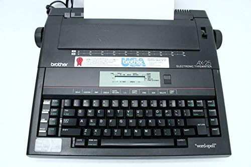 Rebuilt Discontinued Brother AX25 Typewriters by Around The Office with New Machine Guarantee, Extra Ribbons & Correction Tapes, and Dust Cover