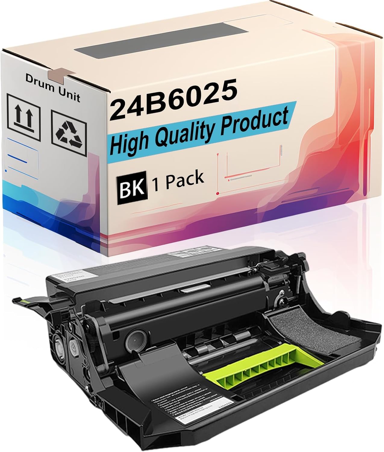 Drum Unit Compatible for Lexmark M5155 M5163 M5170 XM5163 XM5170 XM5263 XM7155 XM7155X Printer |24B6025 | High Yield 100000 Pages, Print More Pages with Precision Technology(Black)