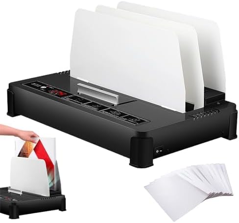 DLYZAYE Thermal Binding Machine, Hot-Melt Device with 550 Sheets Capacity and 50 Covers, Heat Binding for A4/A5/Letter Size Business Documents