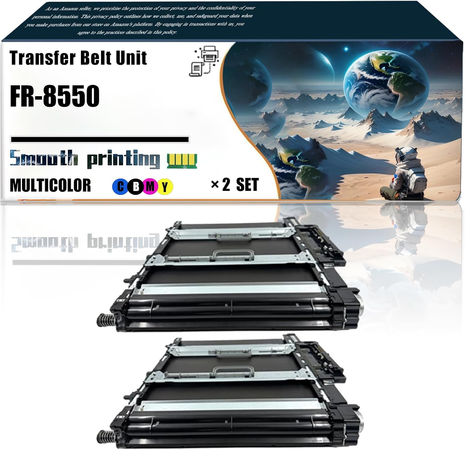 LSSF Replacement Parts Transfer Belt Unit FR-8550 Compatible with Kyocera TASKalfa 5003i 5052ci 5053ci 6002i 6003i 6052ci 6053ci Printers, Contains Chip and Clear Printing (2 Set)