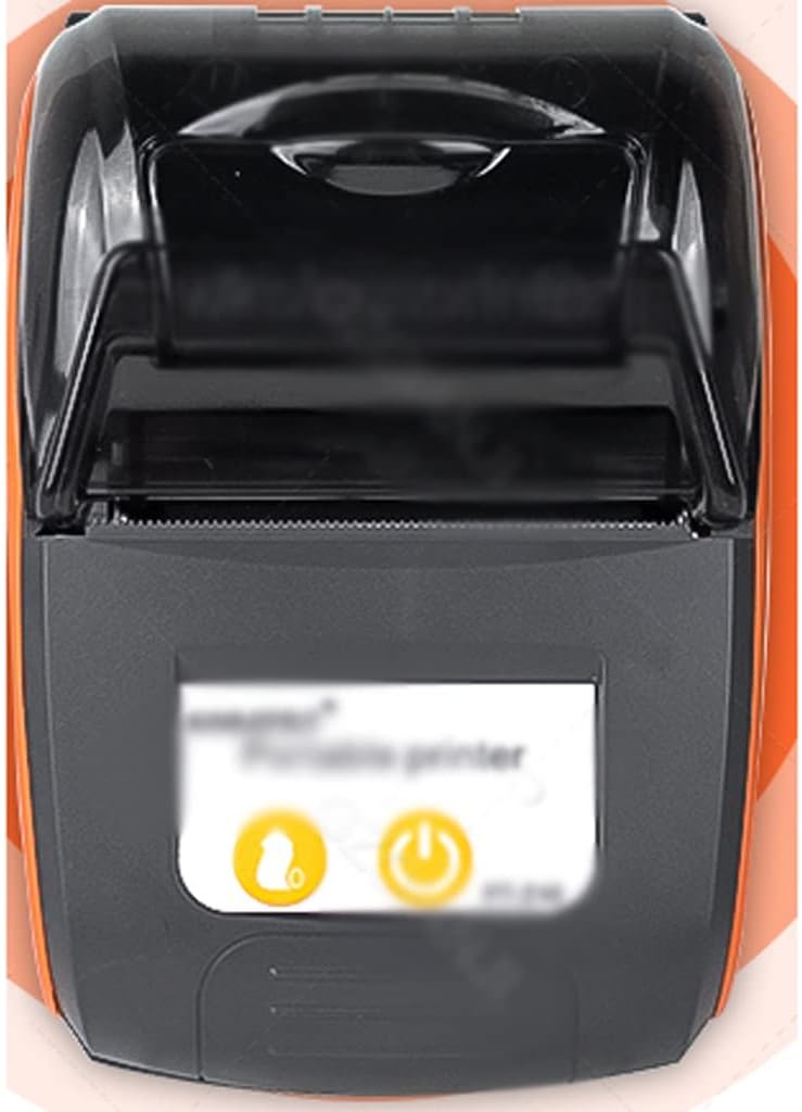 MVUYO FMURY Mini Thermal Printer Mini Mini Protable Printer Receipt Free app on Phone Printer(Orange)