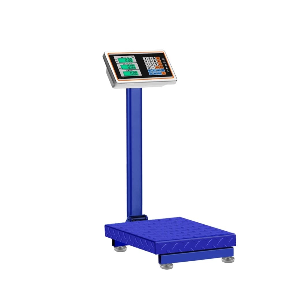 Foldable Scale Weight Electronic Platform High-Definition LCD Display Digital Floor for Luggage Shipping Package Computing Postal Shop Weighing (Size : 150kg) (150kg)