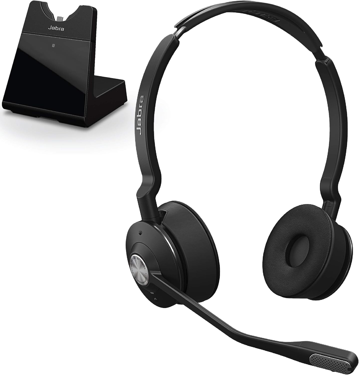 Jabra Engage 75 Wireless Headset, Stereo – Telephone Headset with Industry-Leading Wireless Performance, Advanced Noise-Cancelling Microphone, All Day Battery Life