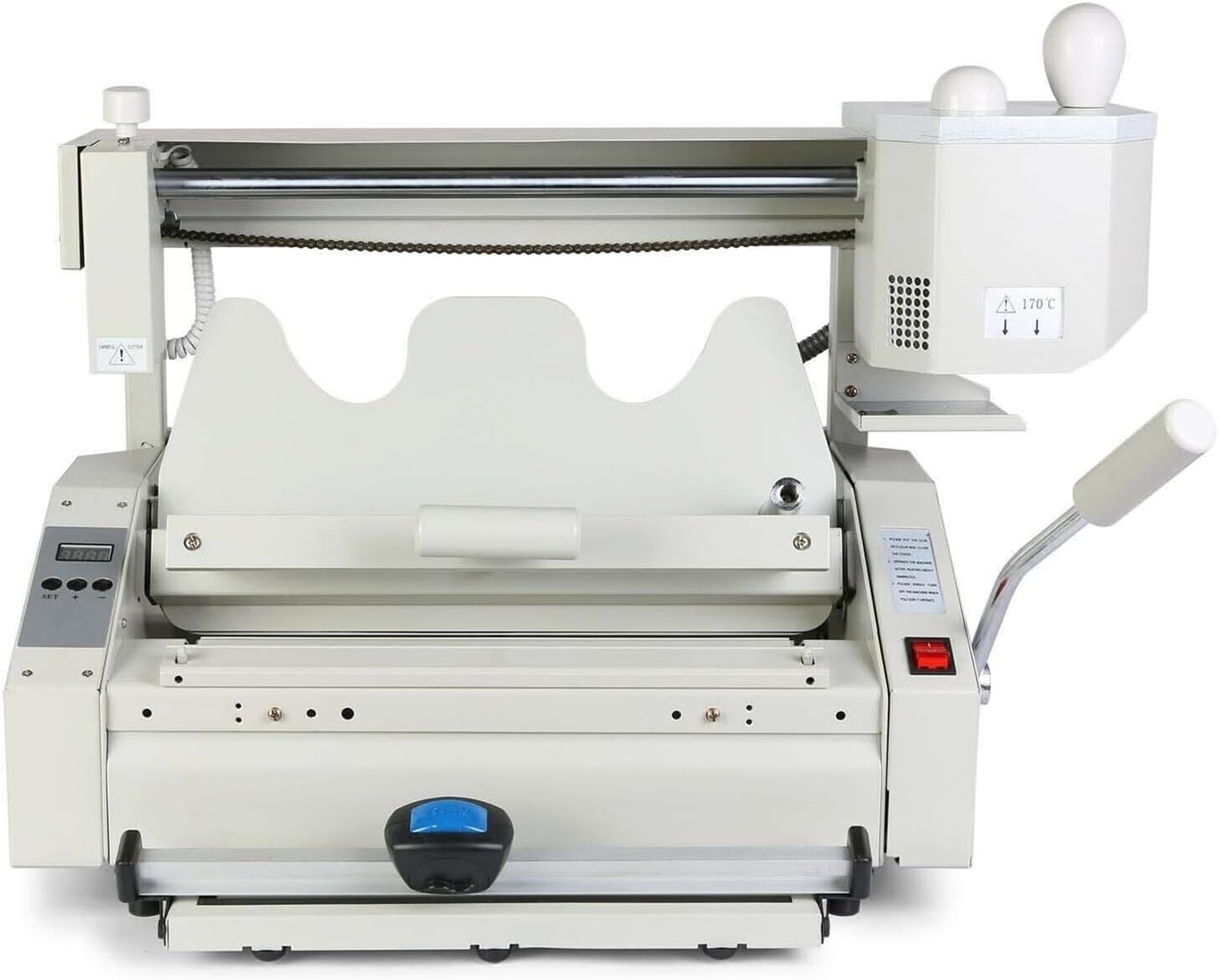 KGKGK White 4 in 1 Manual Glue Book Binding Machine 160 Books with Milling Spine Rougher Binding Machine for Binding Books