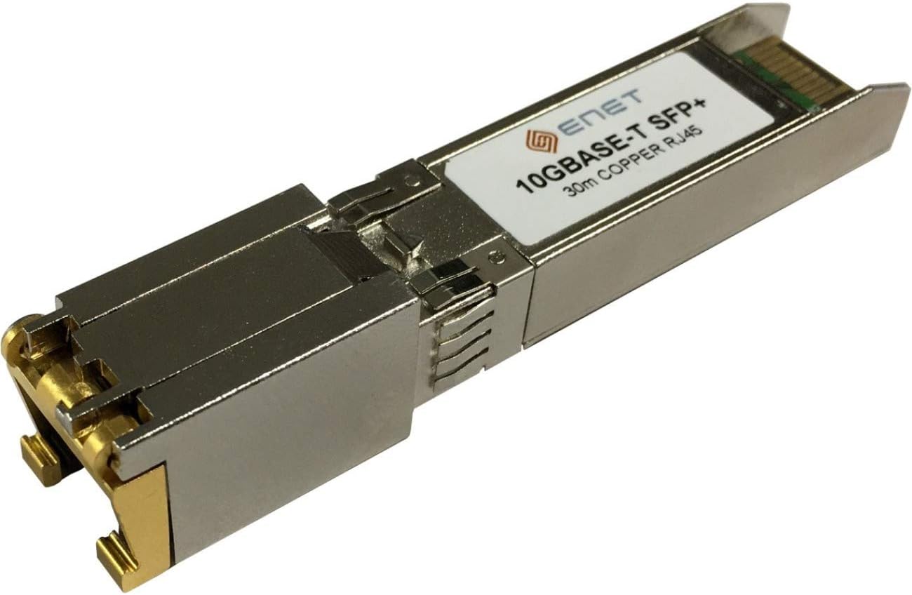 Enet Aerohive Compatible 10gbase-t Copper Sfp+ for Cat6a/cat7 Rj-45 30m Max 100% Tested Lifetime Wa