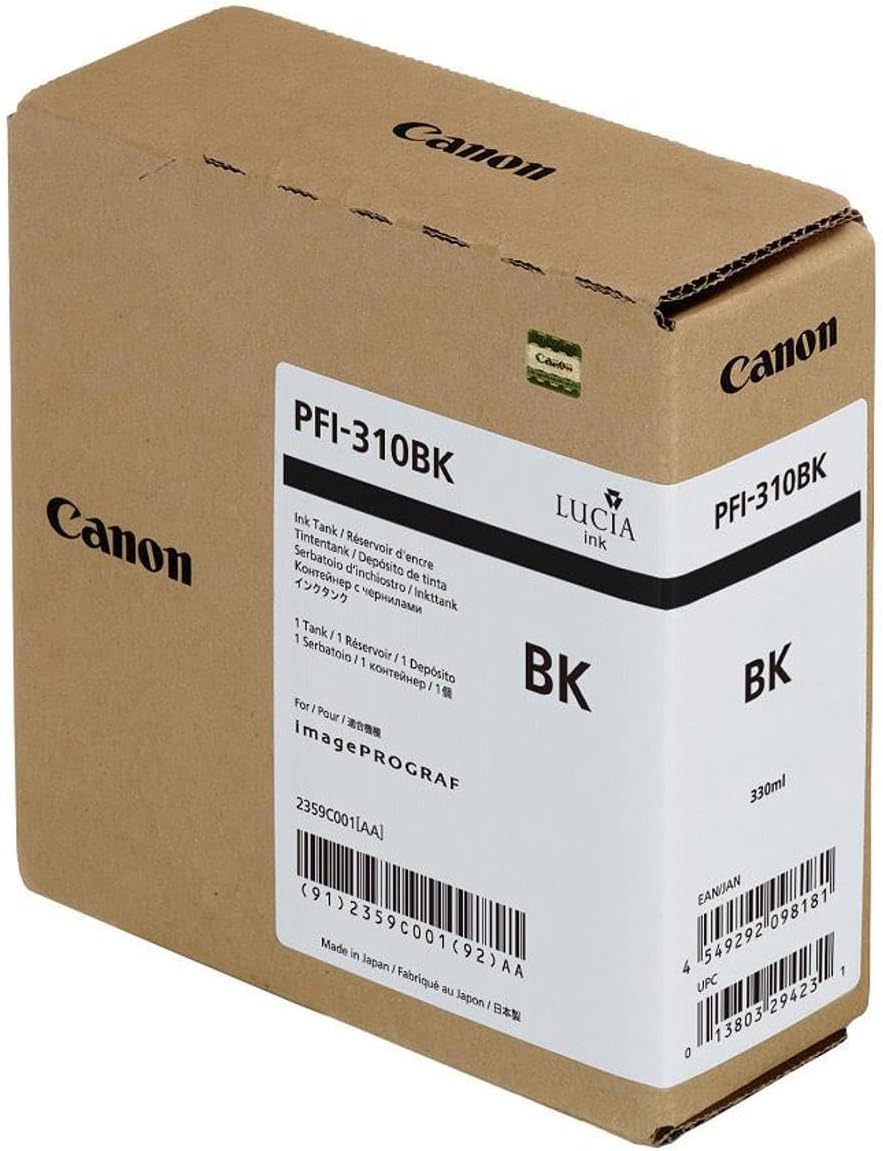 Canon PFI-310BK Original Ink Cartridge - Pigment Black