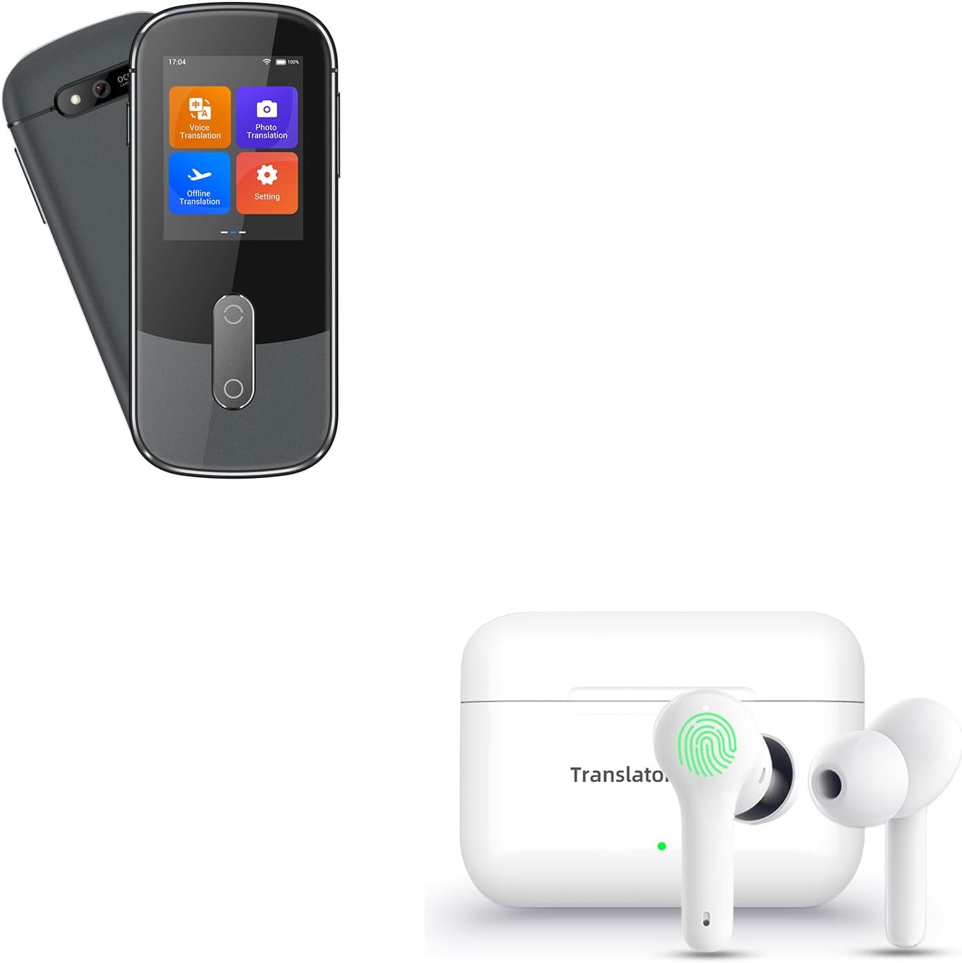W09 Handheld Translator & M6 Translator Earbuds
