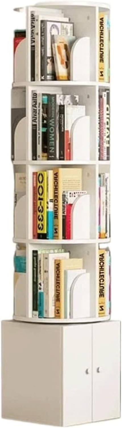 UINGBPXT Corner Bookshelf 360 °Rotating Bookshelf Multi-Layer Standing Bookcase Simple Style Bookshelves for Student Home Study Bookshelves Organizer Perfect Display