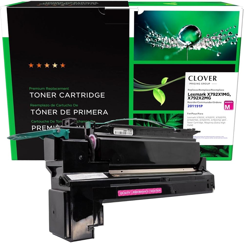 Clover Remanufactured Extra High Yield Toner Cartridge Replacement for Lexmark X792 | Magenta