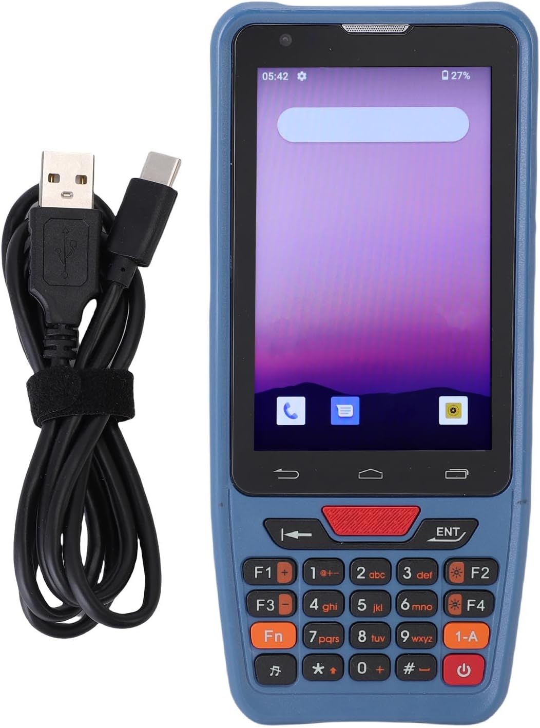 Hyuduo Android 12.0 Handheld Barcode Scanner PDA with 4 Inch Touch Screen, NFC, Printing for Warehouse and Retail Smart Mobile Data Terminal