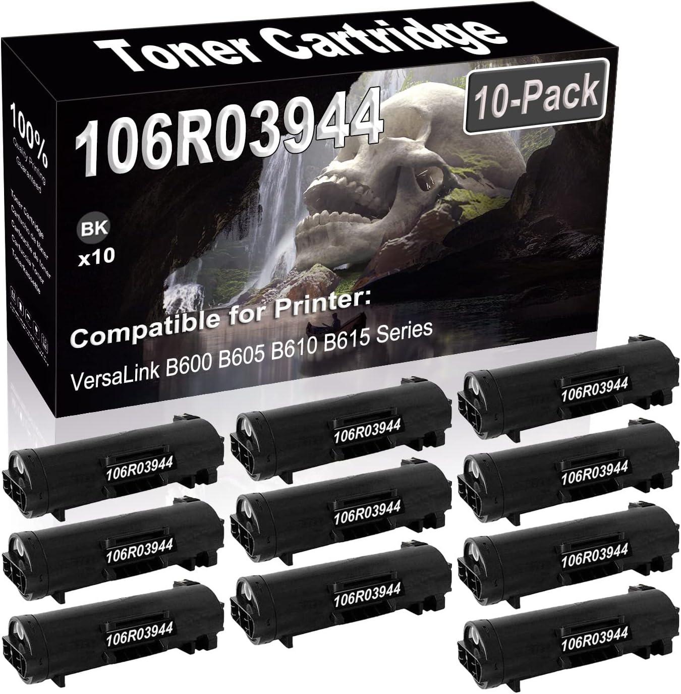 SINIYA 10-Pack Compatible High Capacity 106R03944 Imaging Toner Cartridge use for VersaLink B600 B605 B610 B615 Printer (Black)