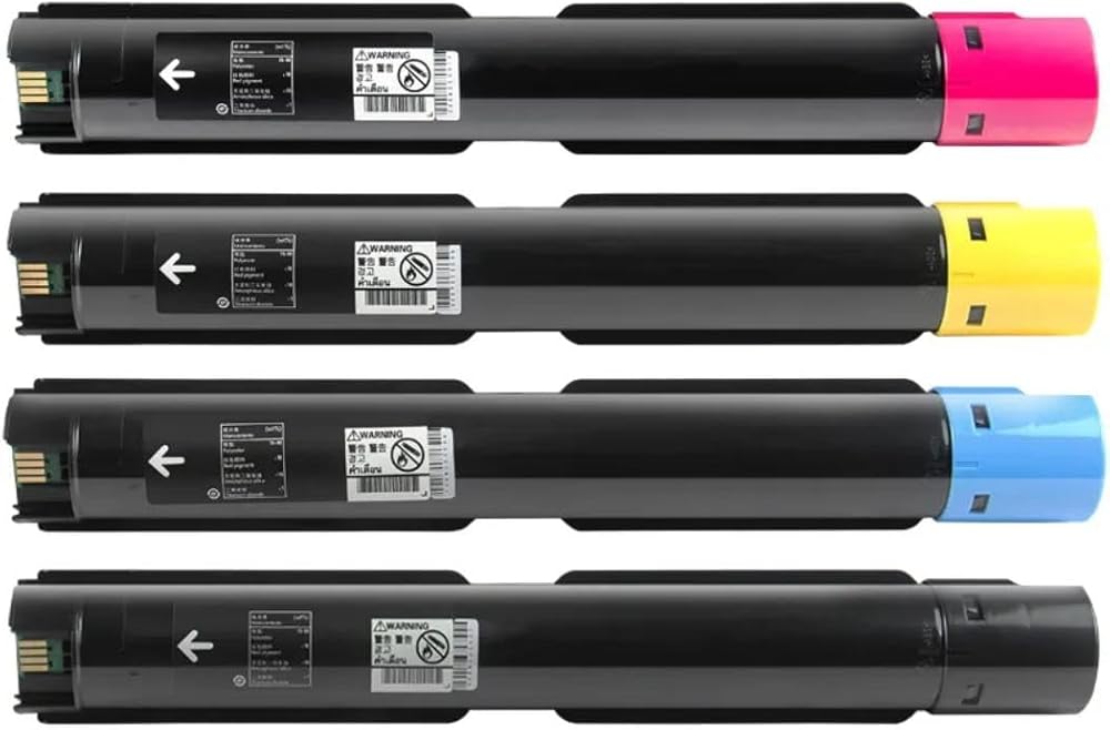 Remanufactured VersaLink C7000 C7000N Toner Cartridge for Xerox VersaLink C7000 C7000DN C7000N Printer (KYMC 4 Pack) High Yield Toner Set (106R03757, 106R03758, 106R03759, 106R03760)