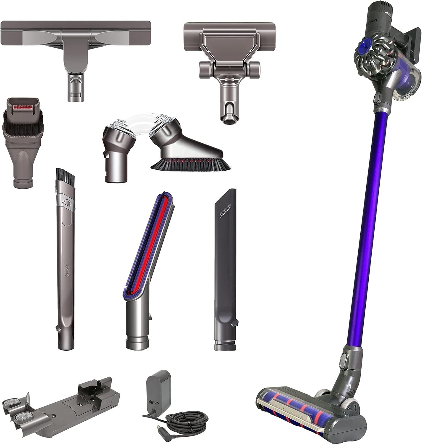 Dyson V6 Absolute Cord-Free Vacuum, Fuchsia (Renewed)