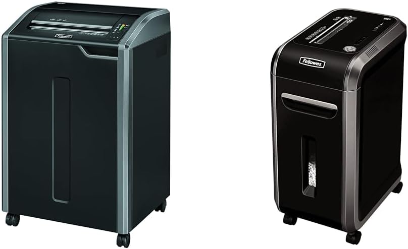 Fellowes Powershred 485Ci 100% Jam Proof Commercial Grade 30-Sheet Cross-Cut Paper Shredder & ‎Powershred 99Ci 18-Sheet 100% Jam-Proof Crosscut Paper Shredder Black/Gray