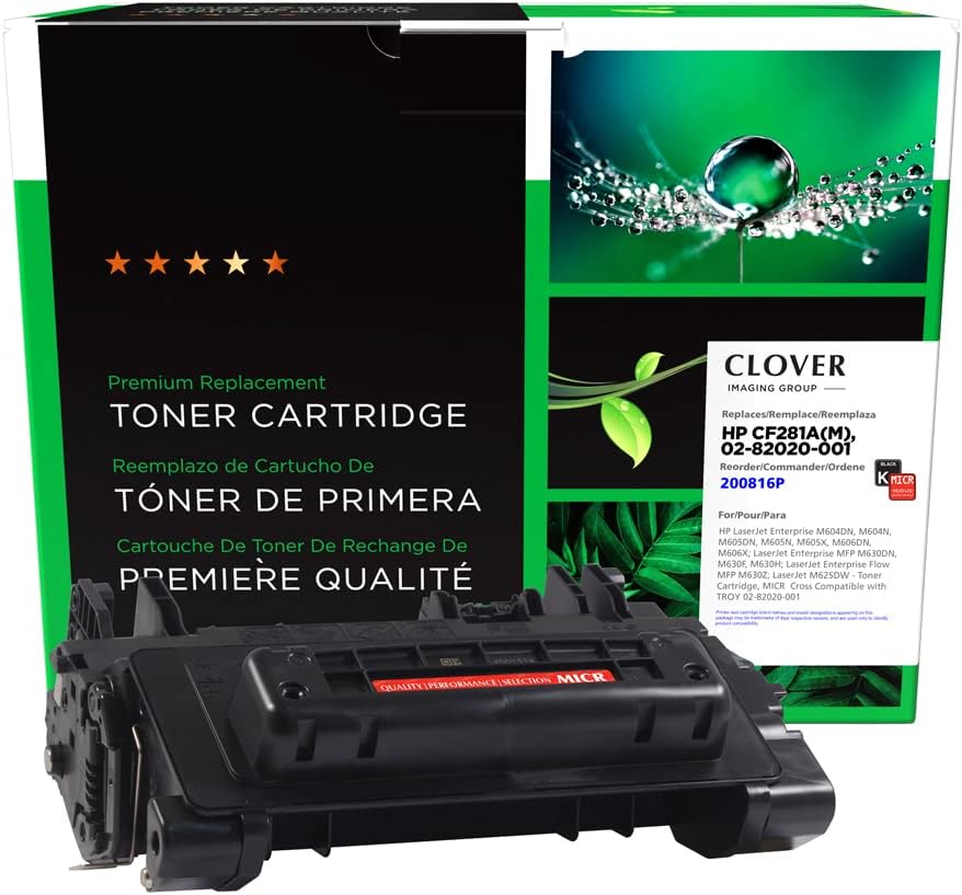 Clover Remanufactured MICR Toner Cartridge Replacement for HP CF281A, Troy 02-82020-001 | Black