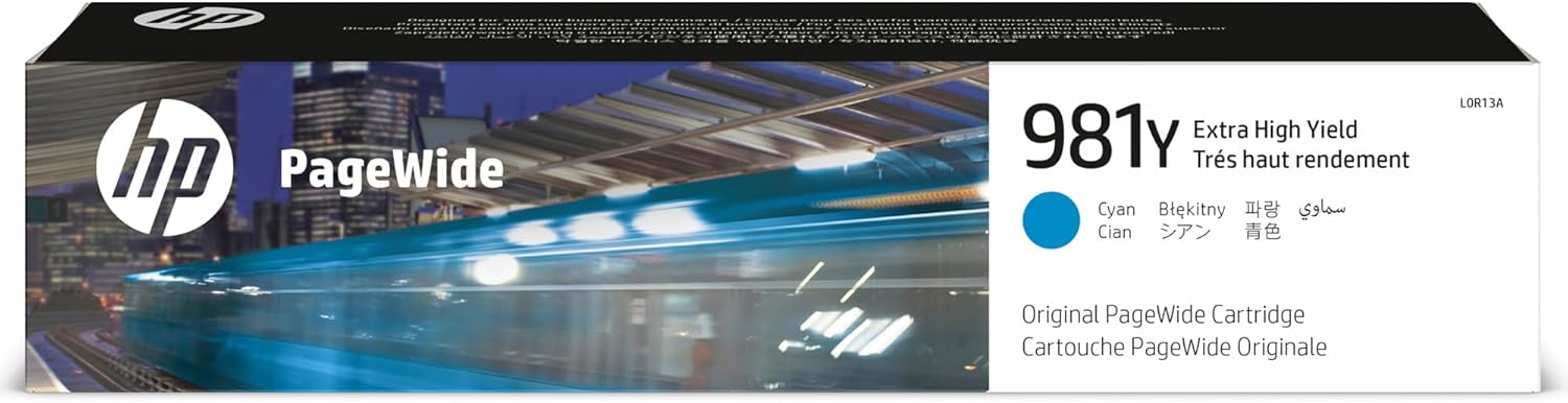 HP 981Y | PageWide Cartridge Extra High Yield | Cyan | L0R13A