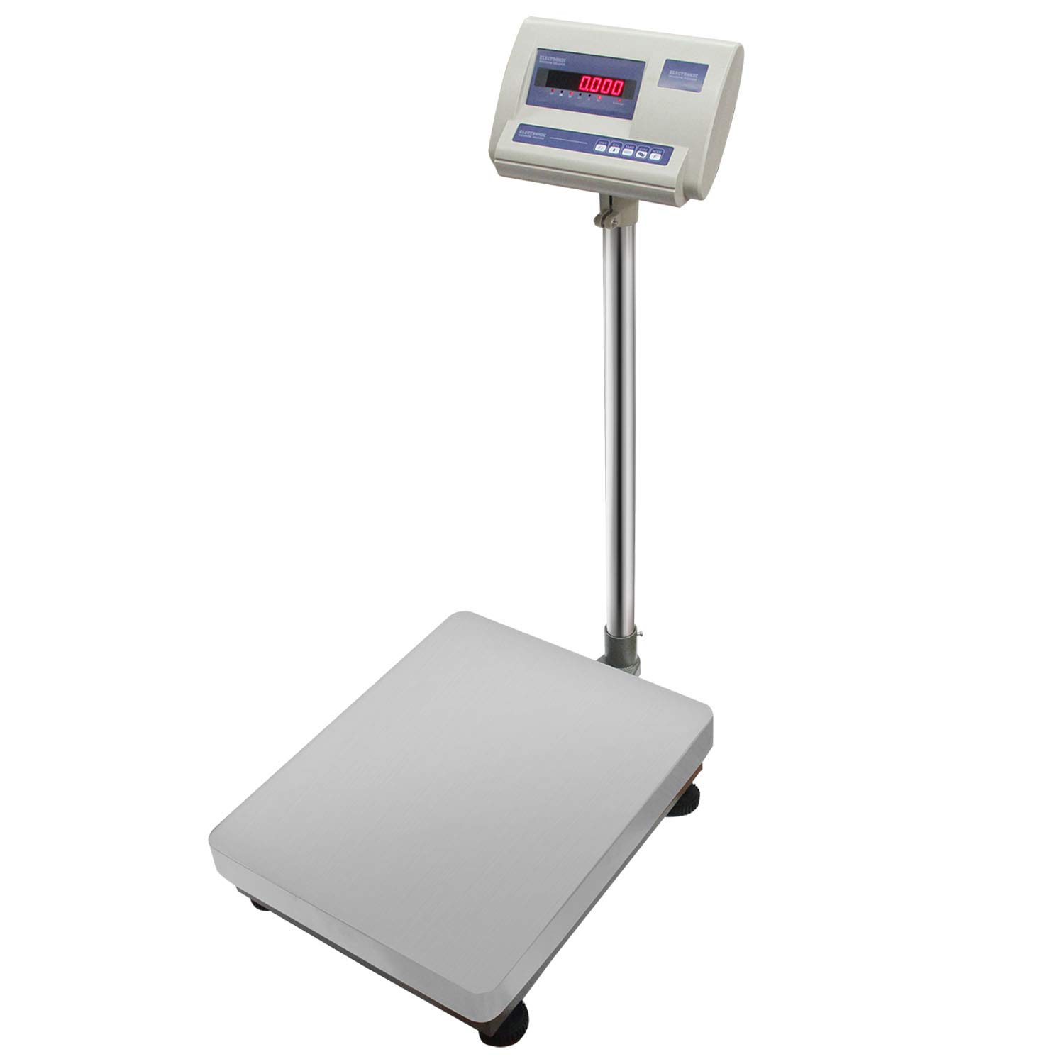 BAOSHISHAN 683LB Floor Platform Scale 310kg/10g Digital Scale Heavy Duty LED Display for Warehouse Shipping Postal with RS232 Interface