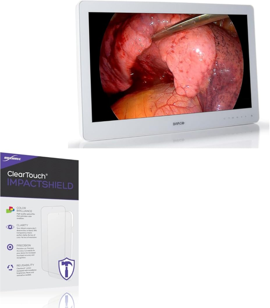 BoxWave Screen Protector Compatible with Barco MDSC-2326 - ClearTouch ImpactShield (2-Pack), Impenetrable Screen Protector Flexible Film