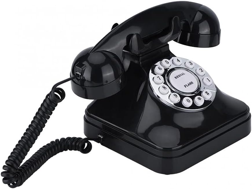 Retro Style Vintage Antique Telephone Landline Numbers Storage Dial Retro Telephone Landline