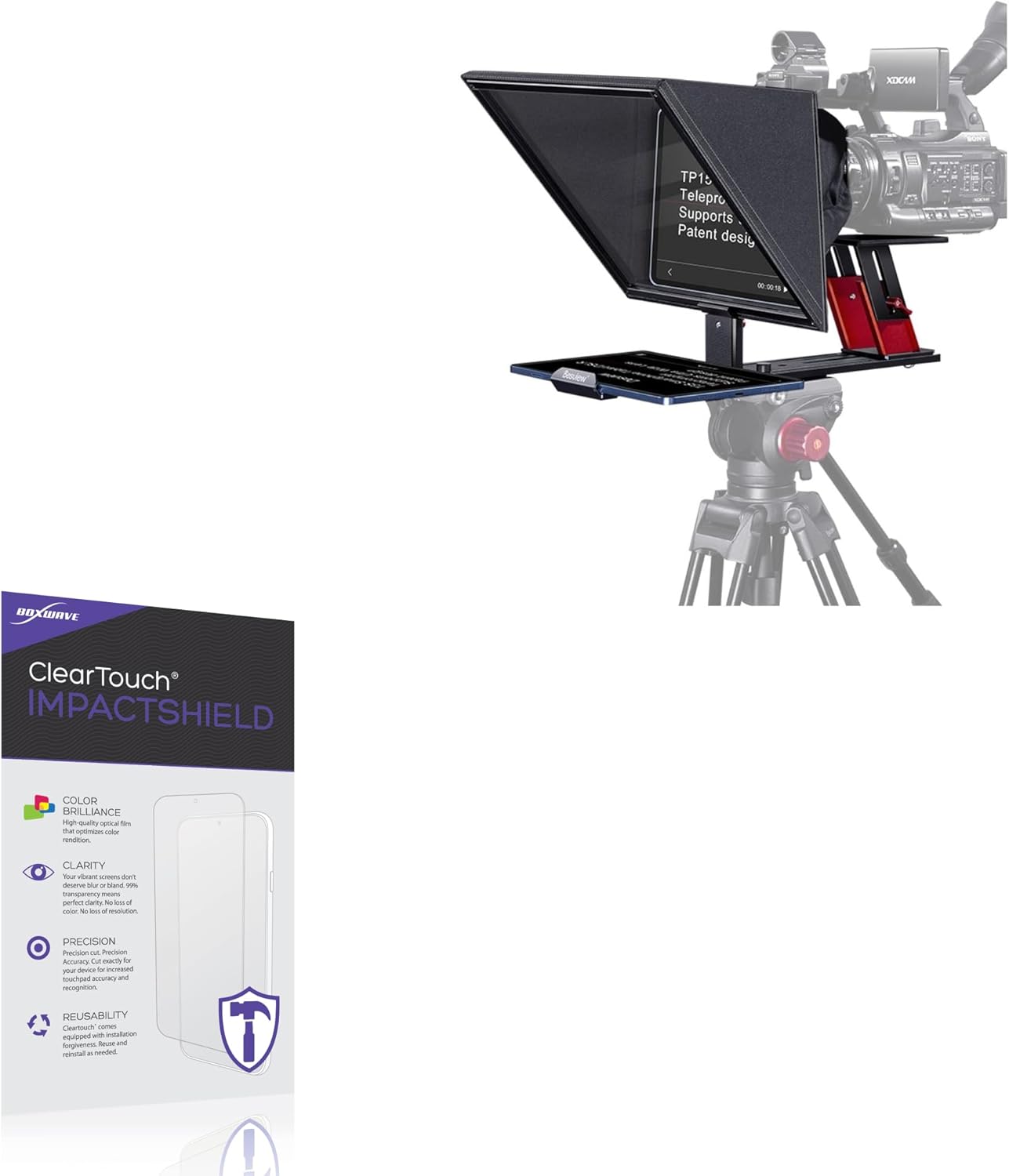 BoxWave Screen Protector Compatible With Desview TP150 - ClearTouch ImpactShield (2-Pack), Impenetrable Screen Protector Flexible Film