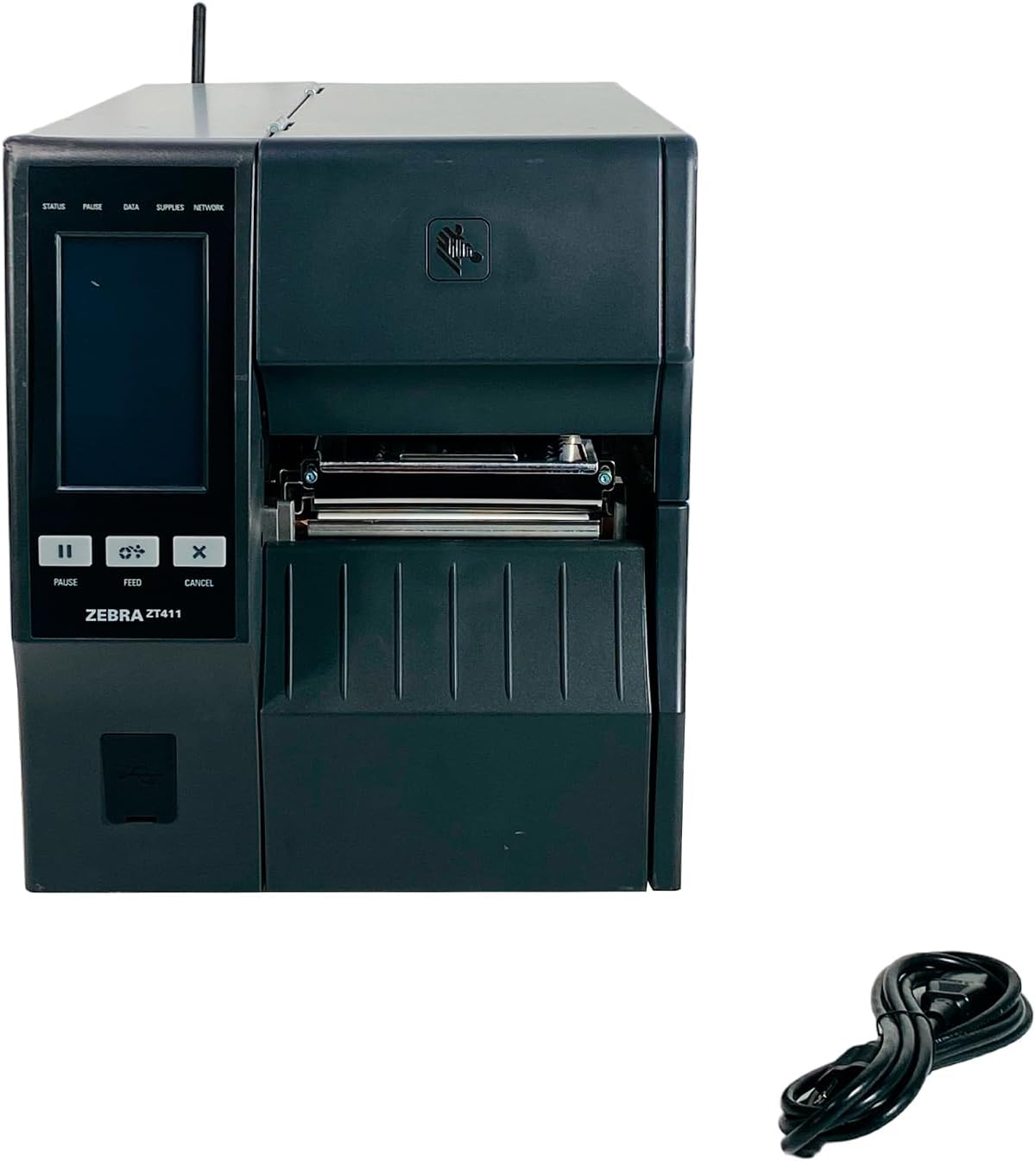Zebra ZT411 Thermal Transfer Industrial Label Printer ZT41142-T01A000Z Wireless LAN BT USB Serial, Bundle with Power Cable