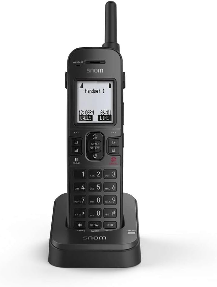 AT&T 80-S091-00 Snom M10r Kle Sip Dect 4-line Rugged Handset Graphite