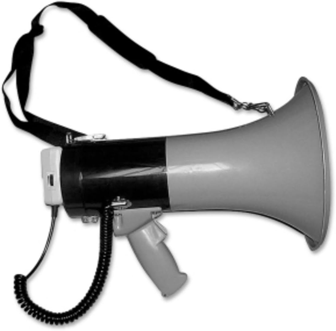 Tatco Products Inc Tatco Products Megaphone, 800-Yard Range, AdjustableVolume, Gray/Blue (TCO27900)