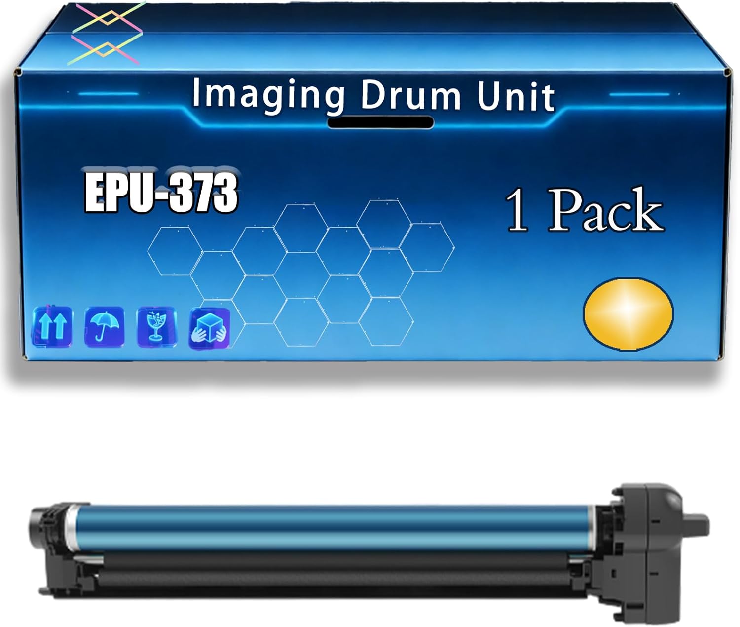 EPU-373 Imaging Drum Unit Compatible for Toshiba E Studio 2505AC 3005AC 3505AC Printers, with Chip, Bright Colors Clear Printing (1 Pack Yellow)