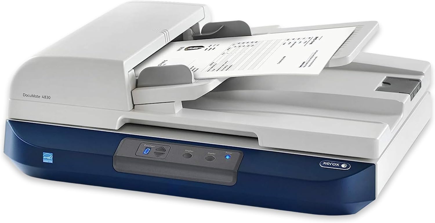 Xerox DocuMate 4830 Duplex Document Scanner with Flatbed