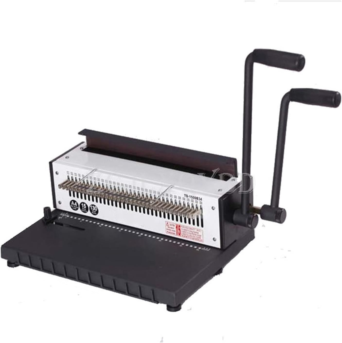 Binding Machines, Manual Spiral Binding Machine Metal 34 Punching Square/Round 4 * 4mm Album A4 Paper Punching Machine(TD-B34R (Round Hole))