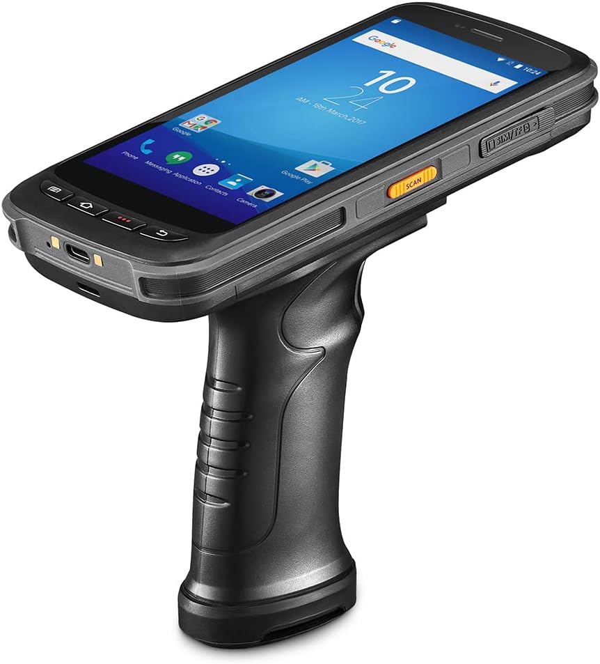 Archer Products Handheld Data Terminal Mobile Computer with 1D & 2D Barcode Scanner, 3G 4G WiFi BT GPS, Ergonomic Pistol Grip, 5.2'' FHD Screen, 13MP Camera, 8000mAH Battery