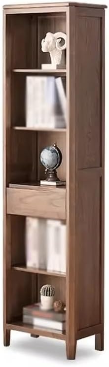 thalo Bookcases All Solid Wood Bookcase Household Retro Oak Bookcase Storage Rack Solid Wood Bookshelf Display Cabinet Nordic Simple Bookcase Bookshelves Organizer (Color : B)