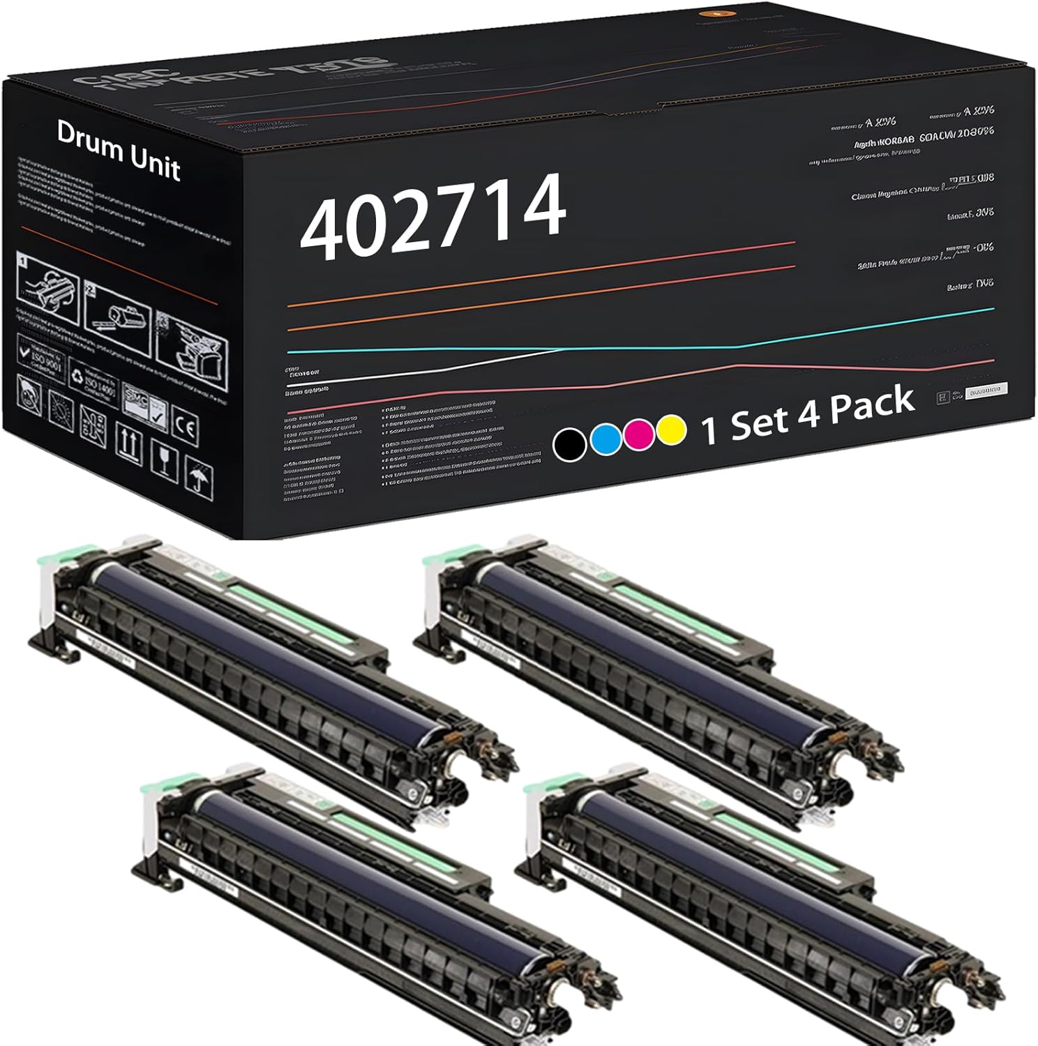 UVUMB 402714 Drum Unit Compatible for Gestetner C7640ND Printers, with Chip, High Yield 50000 Pages, High-Definition Printing (Multicolor)