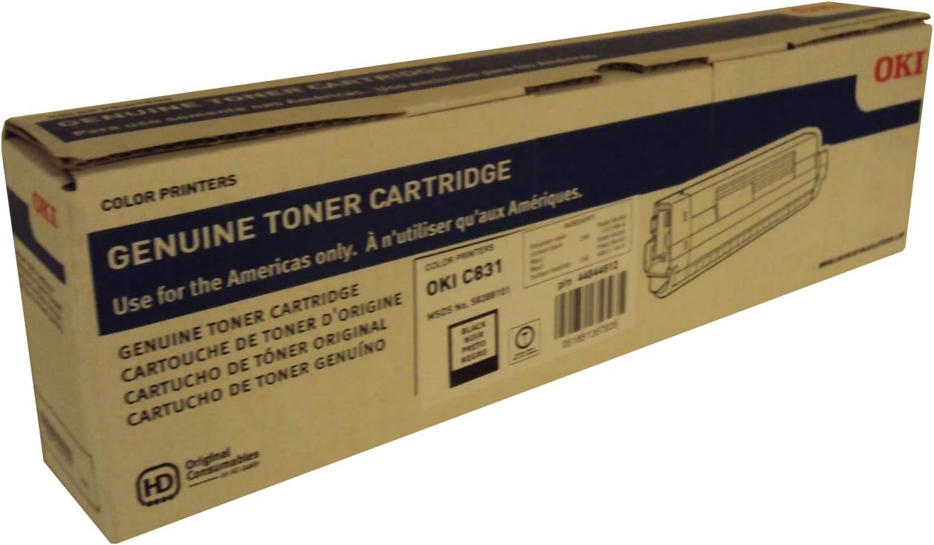Okidata 44844512 OKI - Black - original - toner cartridge - for C831cdtn, 831DM, 831dn, 831n by Oki Data