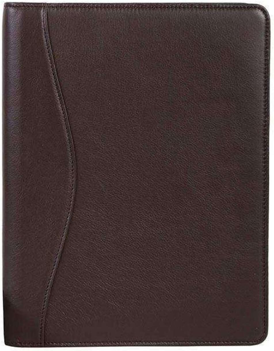 Scully Plonge Leather Folding Padfolio (Chocolate)