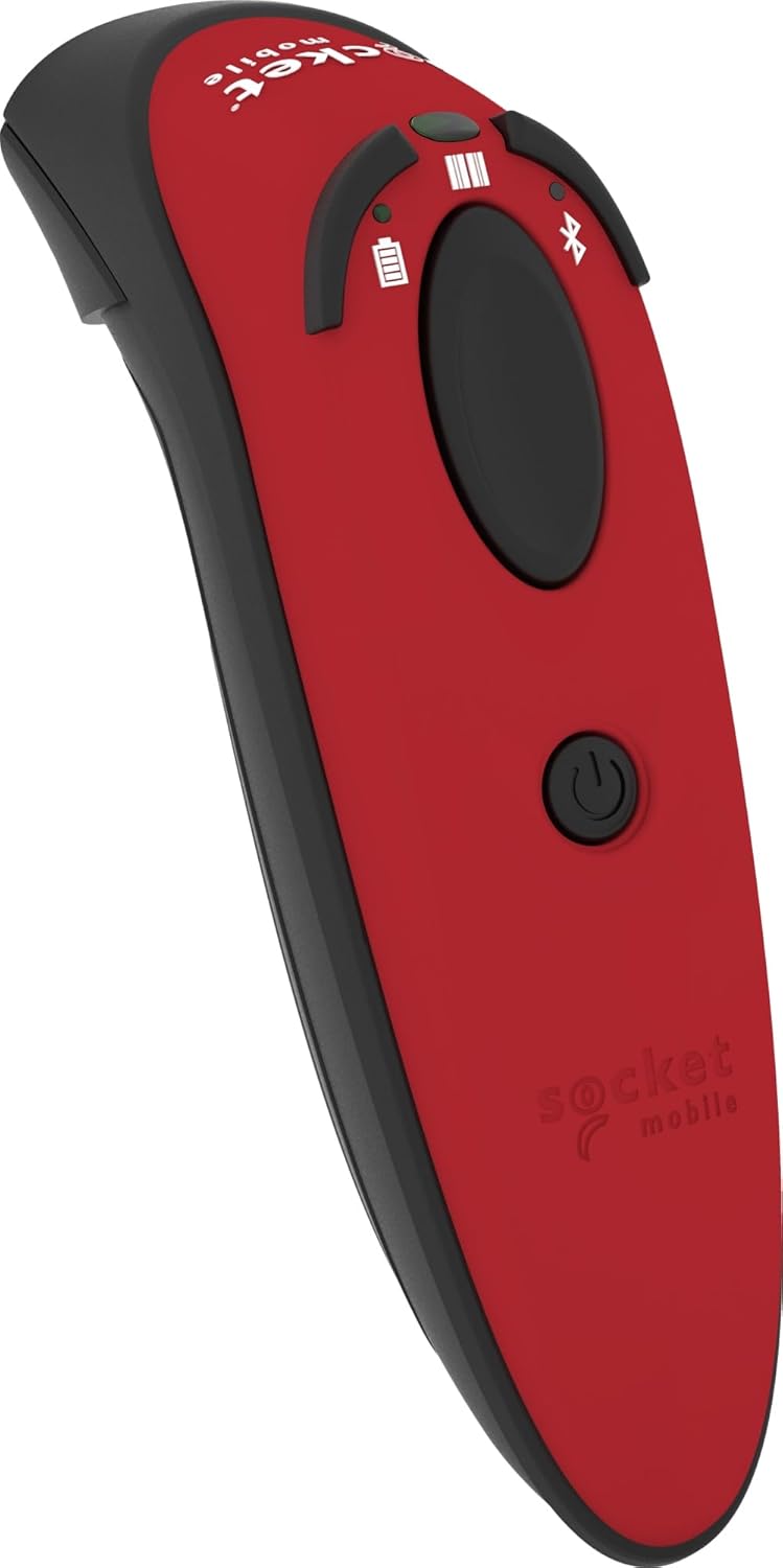 DuraScan D740, Universal Barcode Scanner, v20, Red & Charging Dock