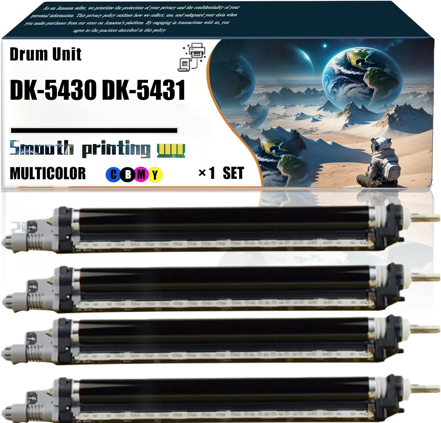 LSSF Replacement Parts Drum Unit DK-5430 DK-5431 Compatible with Kyocera ECOSYS MA2100cwfx PA2100cwx Printers, Contains Chip and Clear Printing (Multicolor)